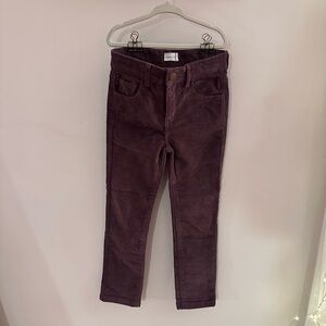 Girls Jamie Kay Corduroy Skinny Pants in Deep Plum